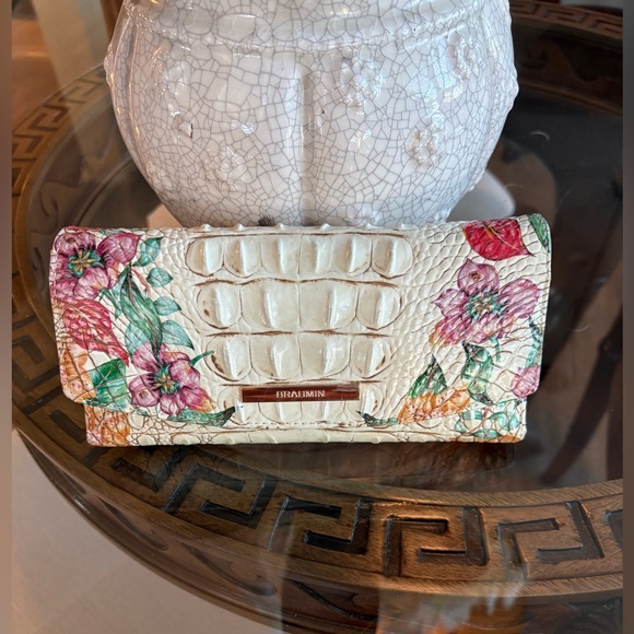 Brahmin Handbags - 🤍🧡BRAHMIN MULTI SALINGER FLORAL CROC EMBOSSED LEATHER CONTINENTAL WALLET!🤍🧡